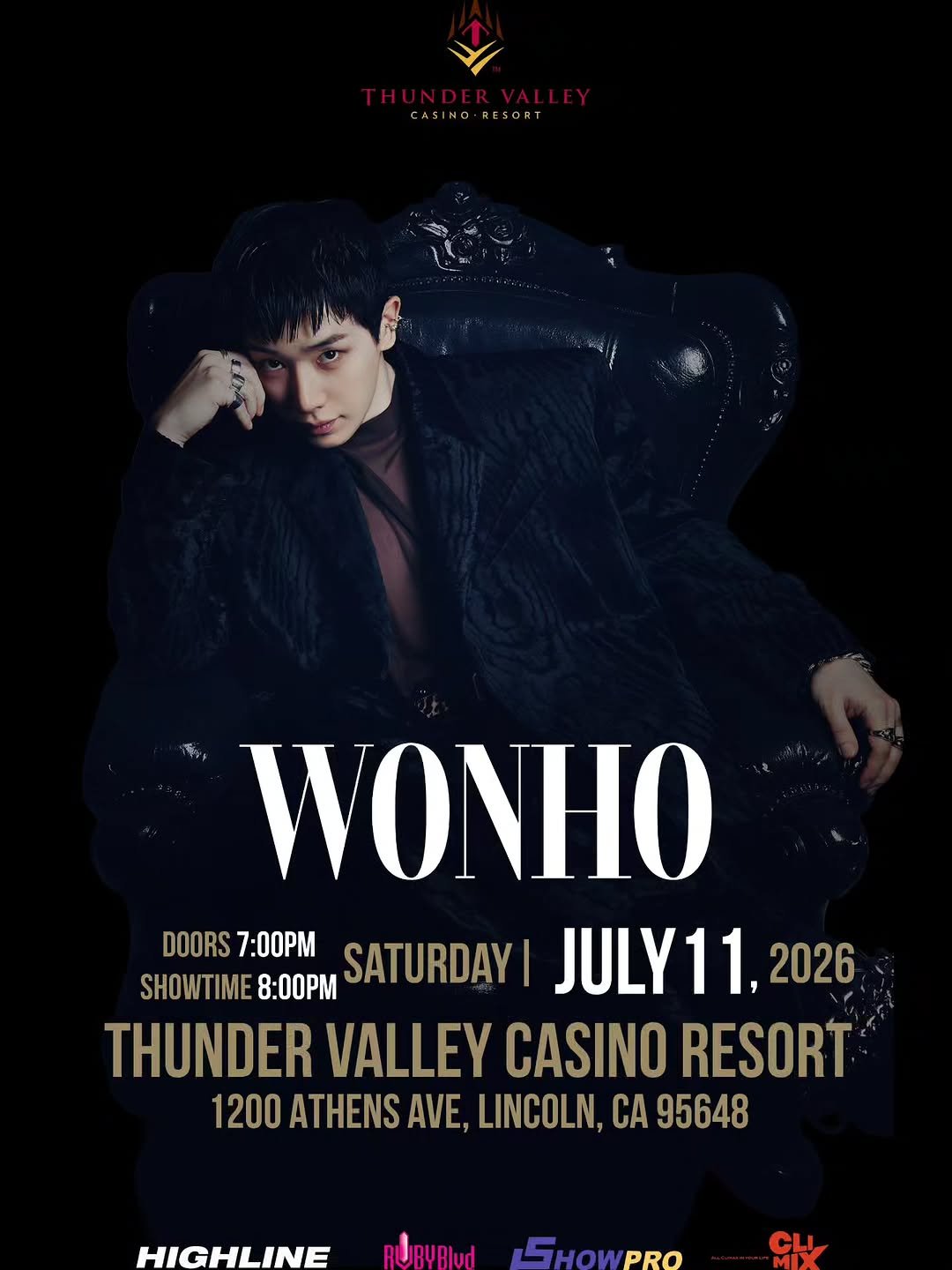 wonho_offcl 게시물 이미지: [📢]
WONHO LIVE AT THUNDER VALLEY

✔Date
-...