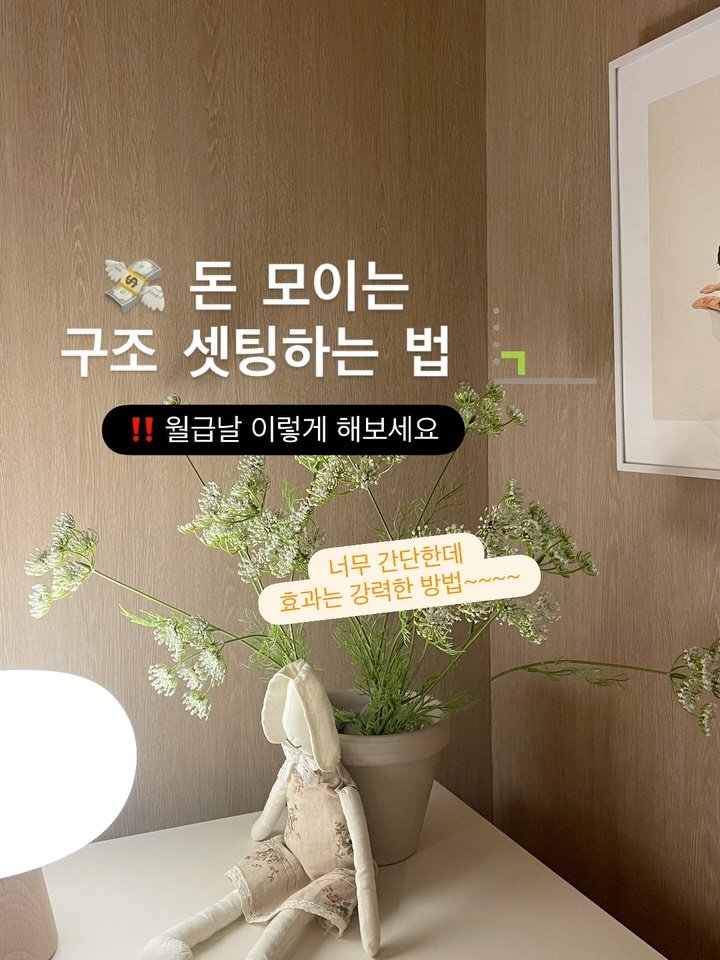 woo_percent 게시물 이미지: 💰 돈 모이는 구조 셋팅하는 법 

돈 관리의 핵심은 참는 게 아니라 자동으로...