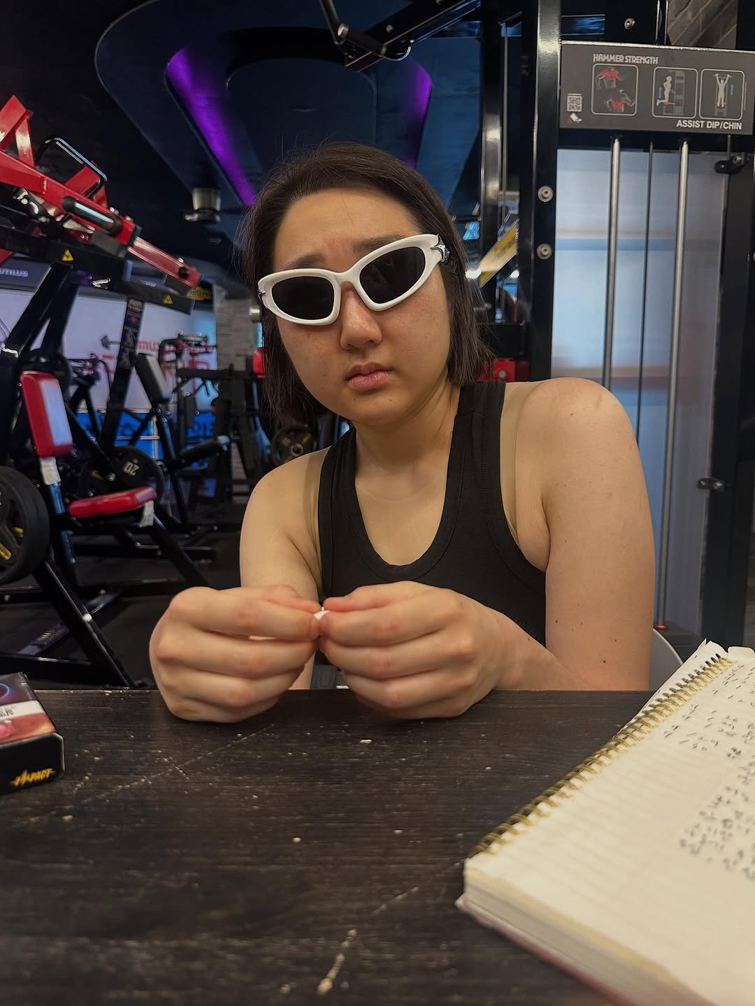 Photo by 우비 on September 29, 2025. May be an image of 1 person, studying, eyewear and text.