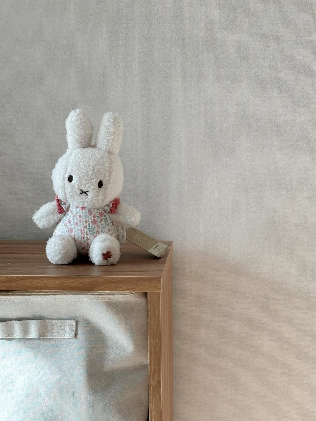 Photo shared by 우디 | 집꾸미기 | 육아 on January 25, 2026 tagging @miffy_official, and @littledutch_official. May be an image of lace, toy, baby bed and text.