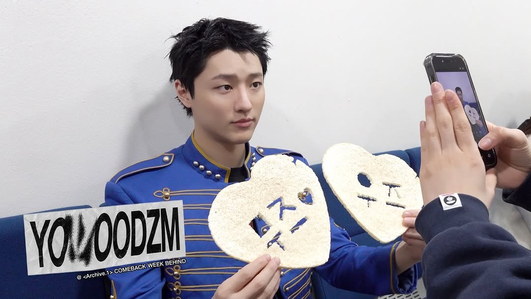 Photo shared by WOODZ OFFICIAL on April 01, 2026 tagging @woodz_dnwm. May be an image of text.