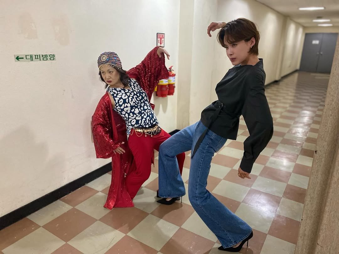 Photo shared by 나래 박 on May 29, 2025 tagging @jang.doyoun. May be an image of one or more people and bangs.