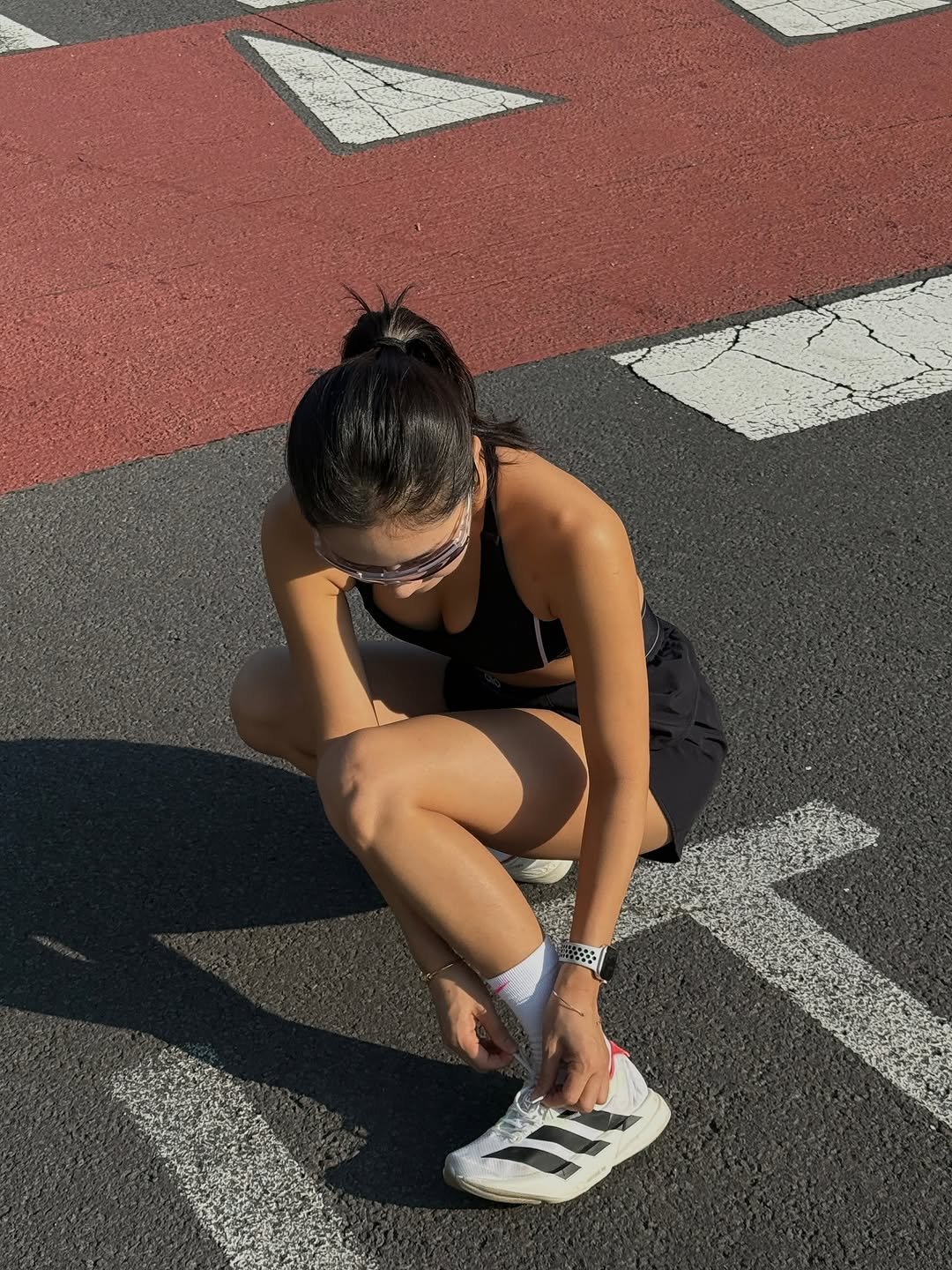 Photo by 우나스 woonas on September 18, 2025. May be an image of sportswear, road and text.