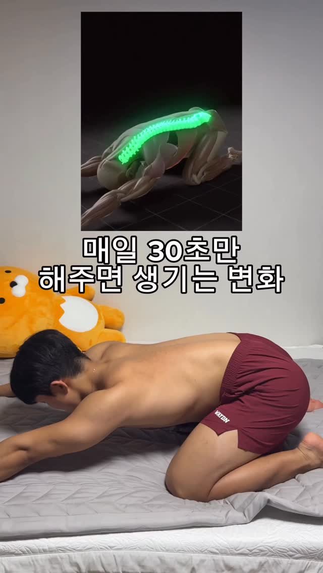 woongks 게시물 이미지: 매일 30초만 해주면 몸에 생기는 변화