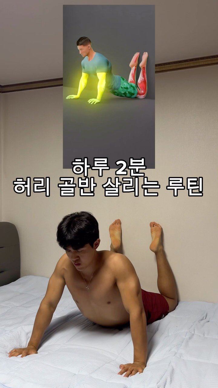 woongks 게시물 이미지: 하루 2분 허리 골반 살리는 루틴