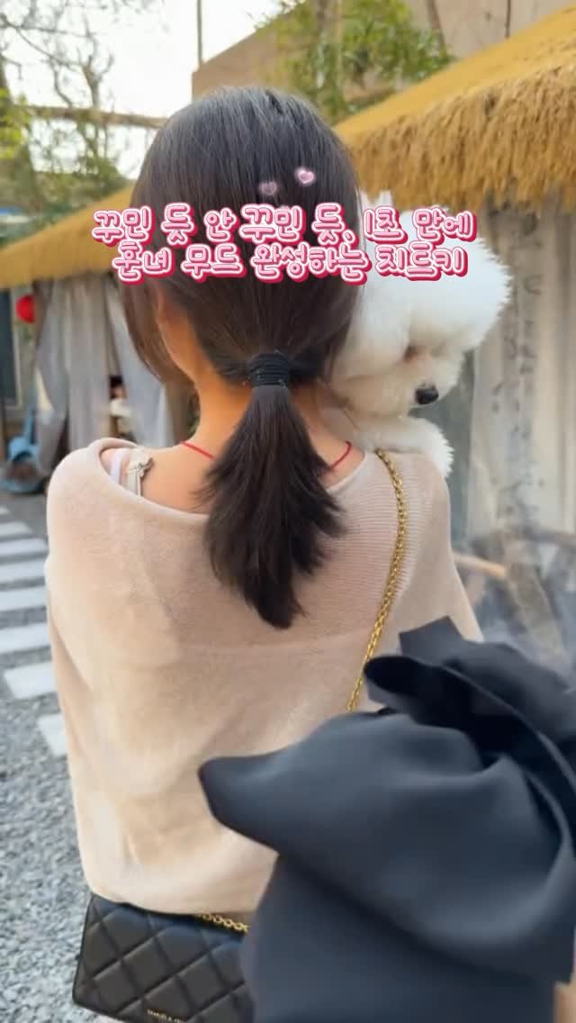 worldhot_item 게시물 이미지: 🎀 밋밋한 포니테일에 러블리 감성 한 스푼!

꾸민 듯 안 꾸민 듯, 뒤태 여신...