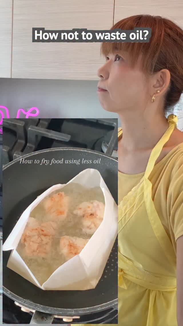 worldofmama_ 게시물 이미지: How to fry food with less oil?!?! 🤔 #cooking...