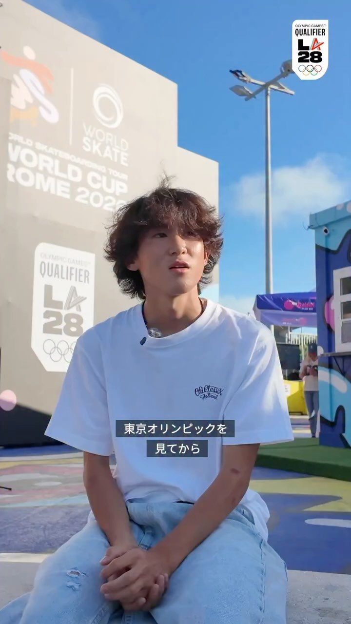 worldskatejapan_sb 게시물 이미지: 夢はオリンピック...🛹✨

猪又湊哉選手は4月に行われた日本OPENでは優勝、WSTワールド...