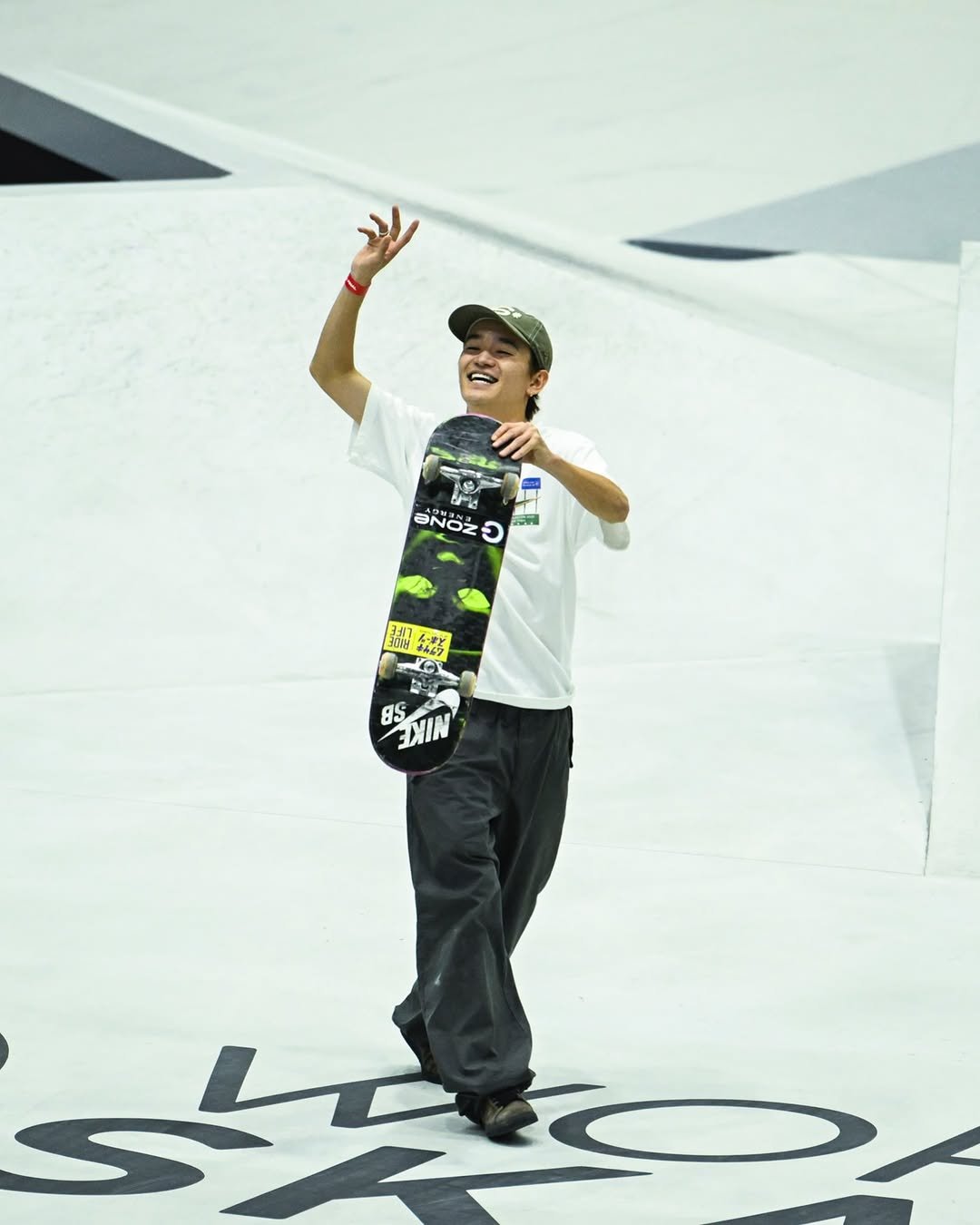 Photo shared by WSJ Skateboarding on December 03, 2025 tagging @nobuo_iseki, and @sora_shirai. May be an image of snowboarding, skateboard and text.