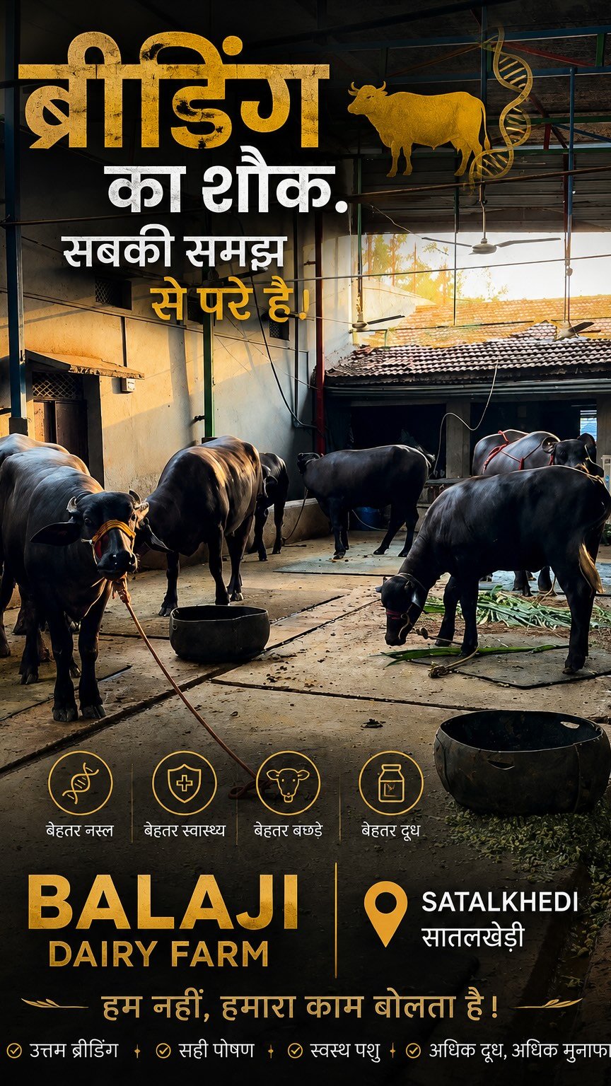 wowdairy 게시물 이미지: ब्रीडिंग का शौक़… सबकी समझ से परे है।...