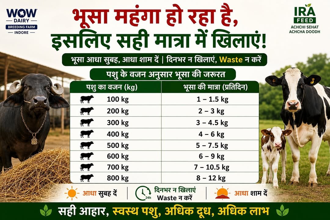 wowdairy 게시물 이미지: 💰

सही मात्रा = स्वस्थ पशु + कम खर्च + अधिक...
