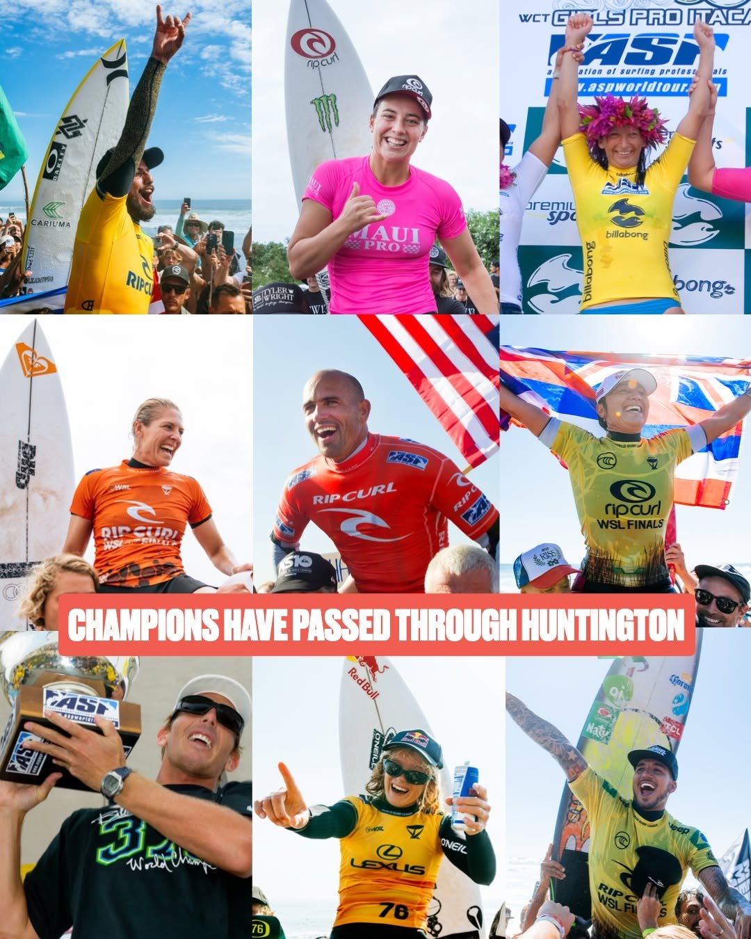 wsl 게시물 이미지: Just a few of the surfers who turned a US Open...
