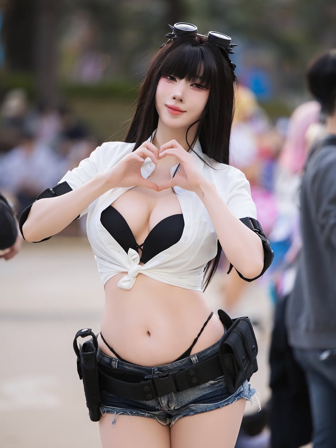 Photo by Joo A on November 23, 2025. May be an image of costume, miniskirt and text.