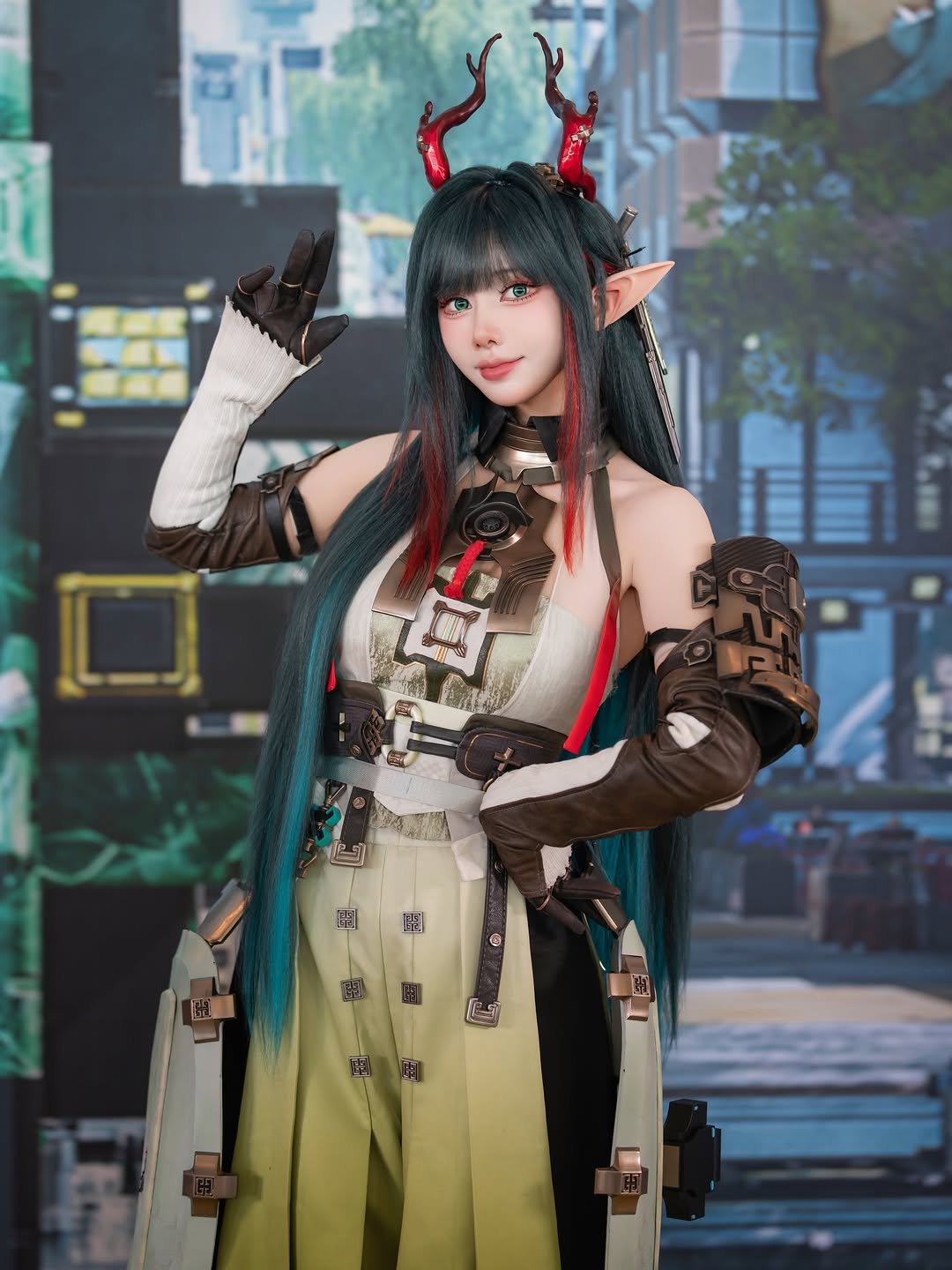 Photo by Joo A on April 26, 2026. May be a video game screenshot of costume, headdress and text.