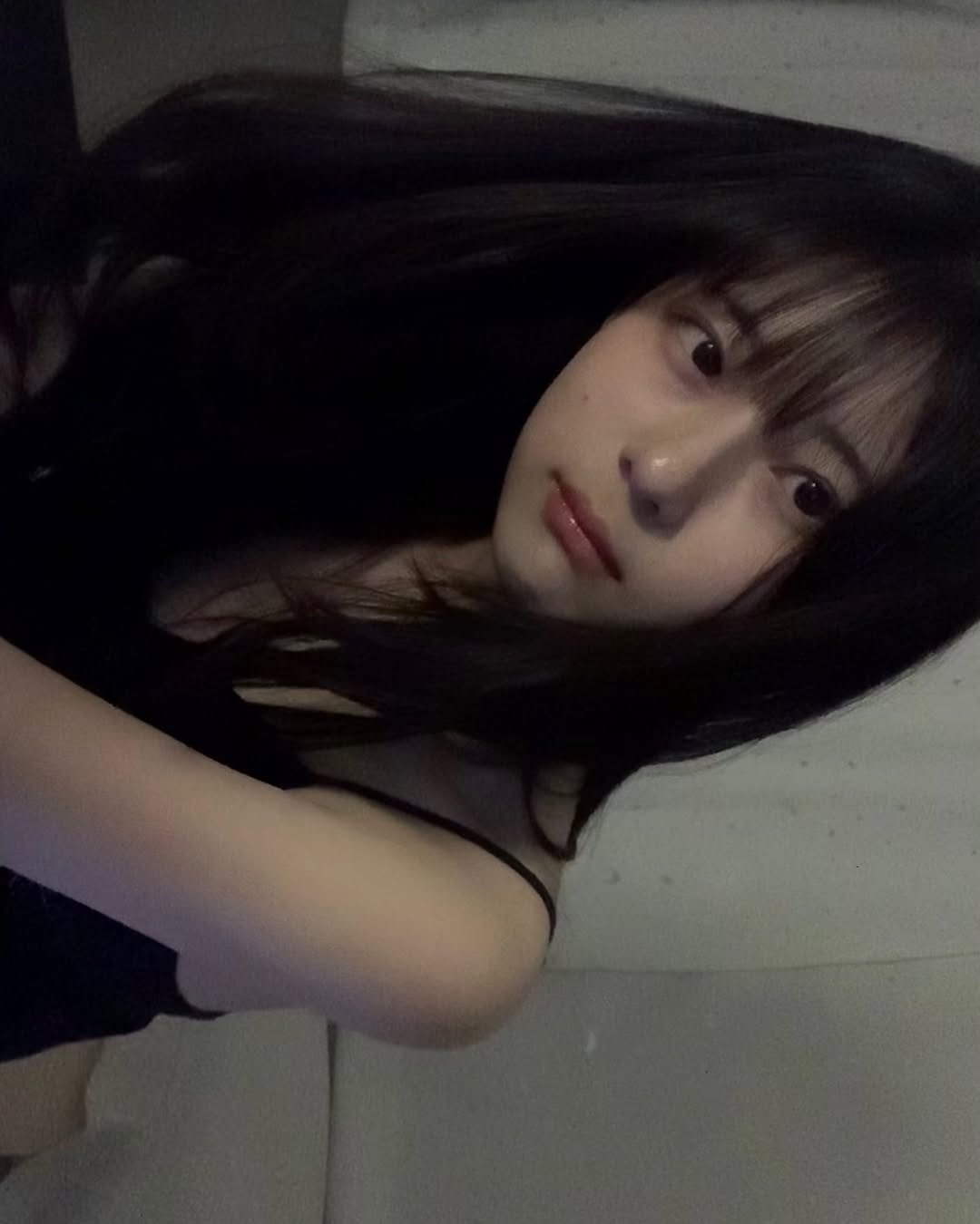 Photo by 이자민 on April 28, 2025. May be a selfie of 1 person, hair and text.