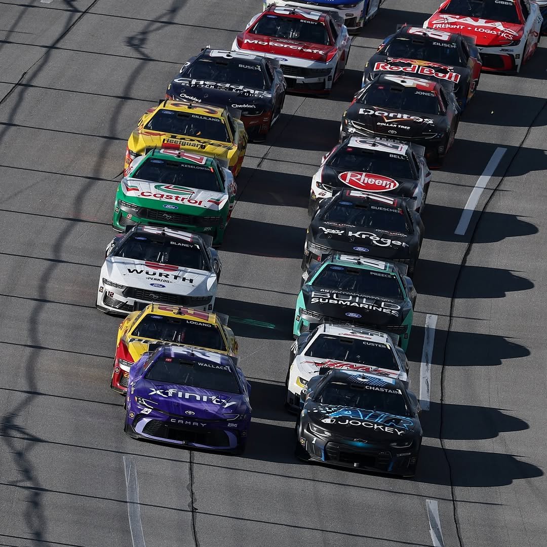 Photo by Xfinity Racing on April 27, 2026. May be an image of racing vehicles, race car and text.