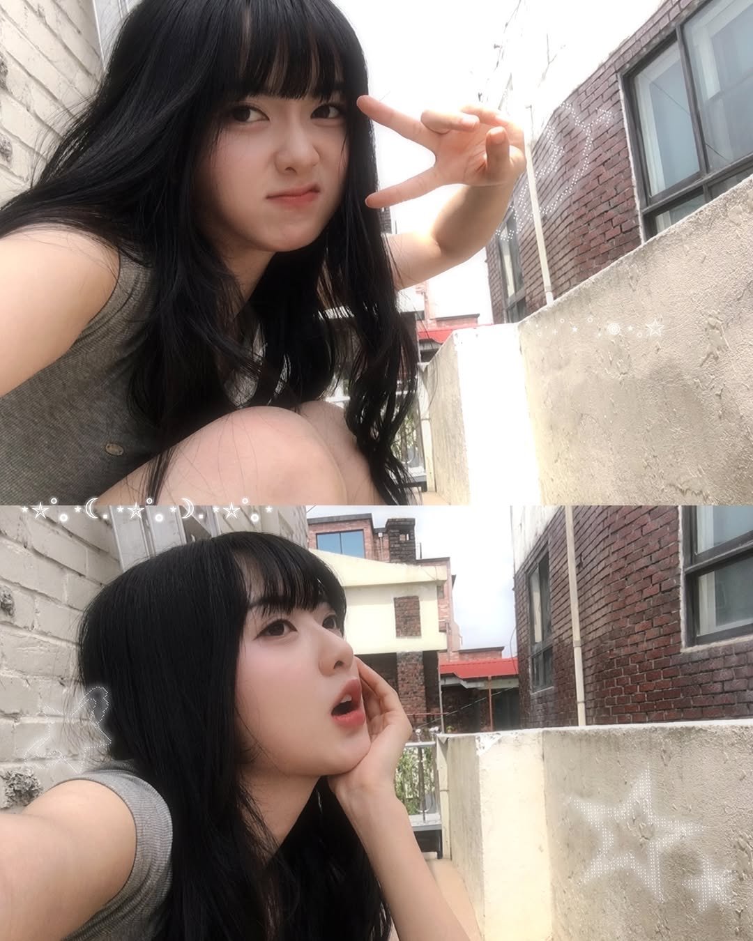 Photo by 안주미 on July 07, 2025. May be an image of 2 people, hair and text.