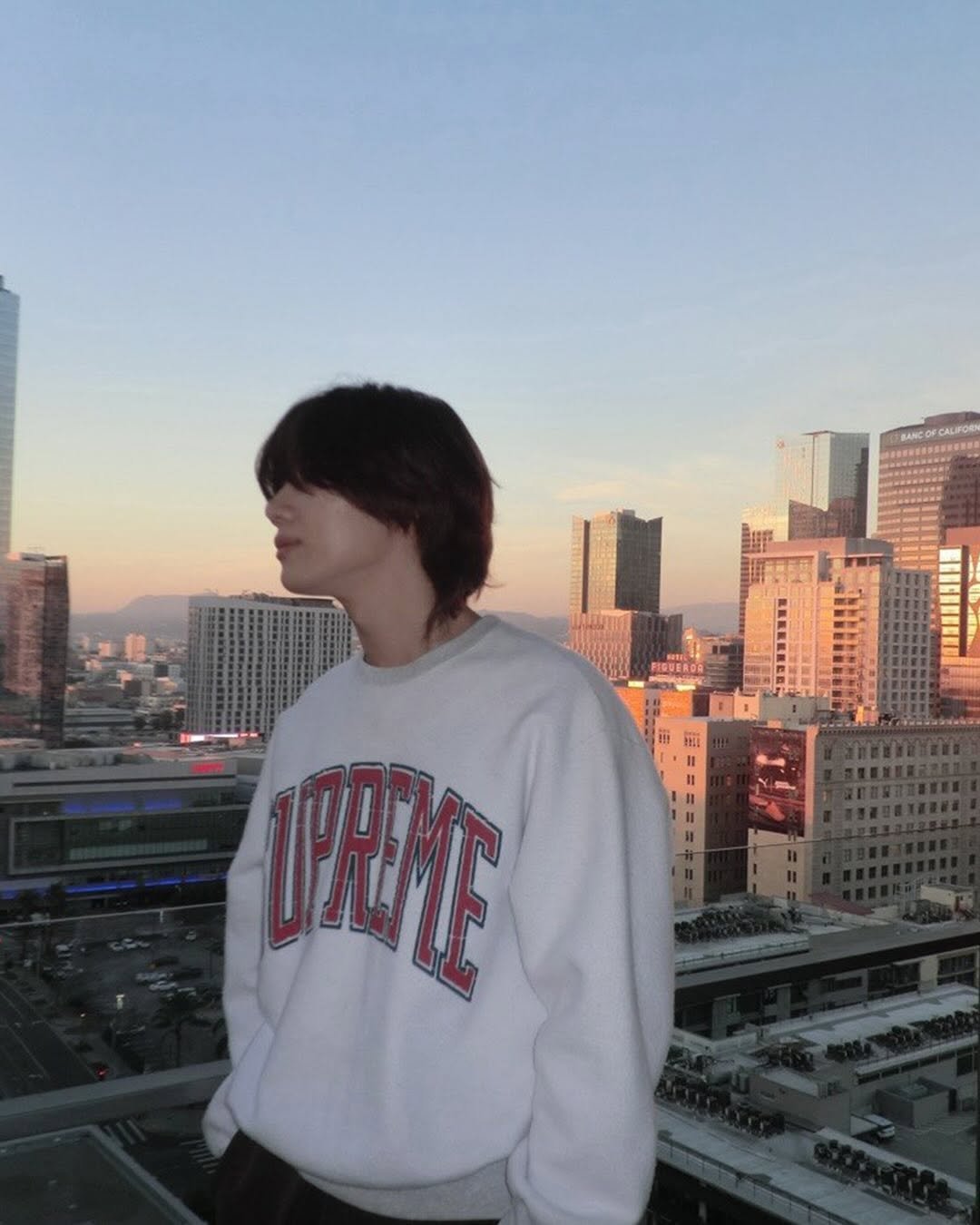 Photo by TAEMIN on March 29, 2026. May be an image of one or more people, bangs, Tokyo Tower and text.