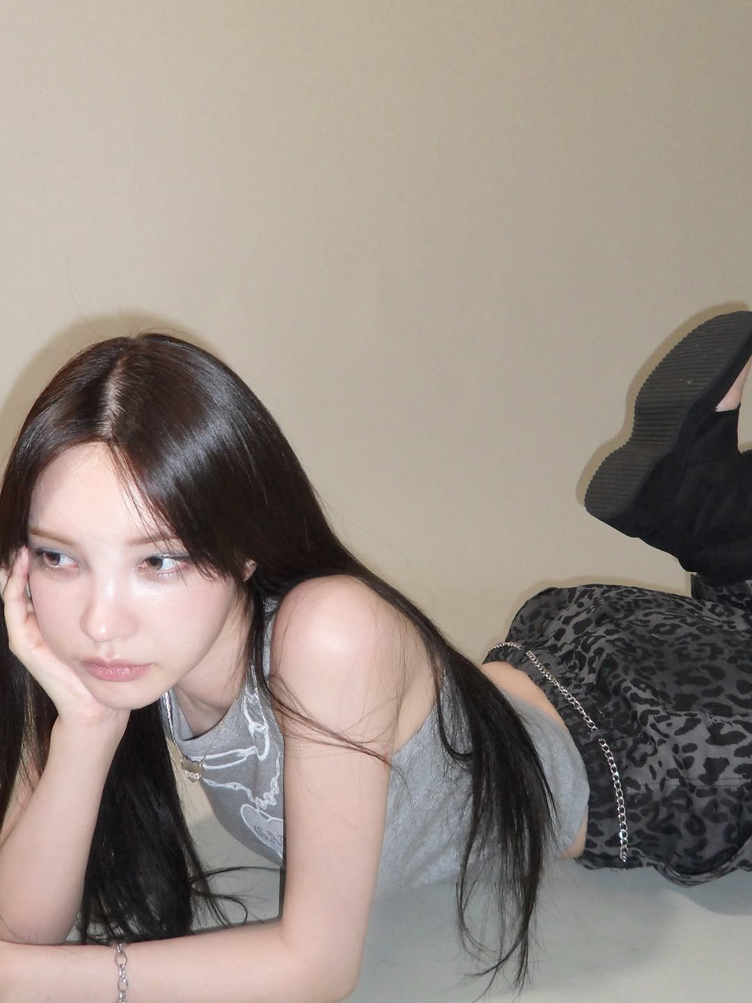 Photo by xöoos 수스 on August 10, 2025. May be an image of 1 person, long hair and text.