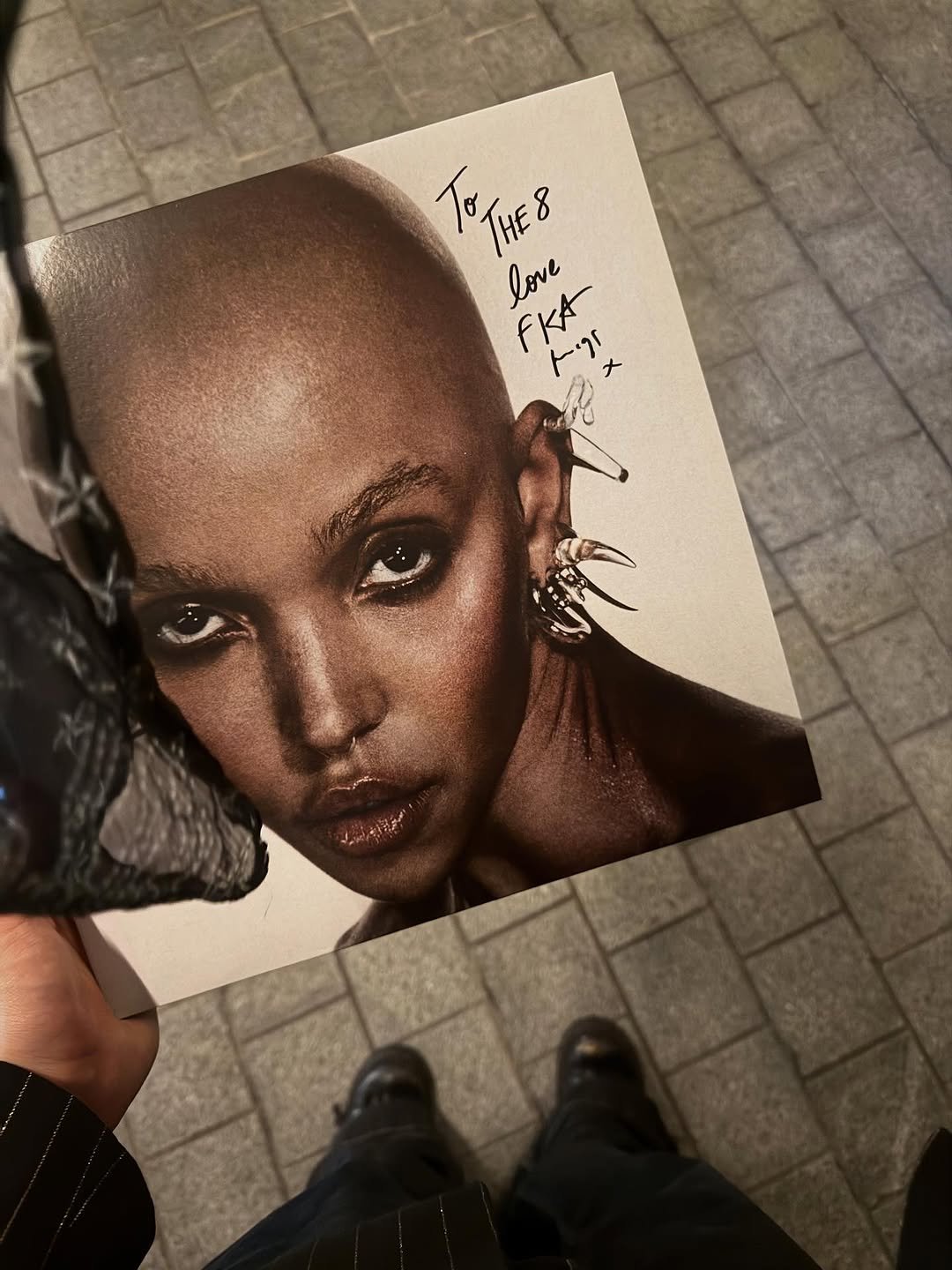 Photo by SEVENTEEN The8 on September 05, 2025. May be an image of one or more people, makeup, poster and magazine.