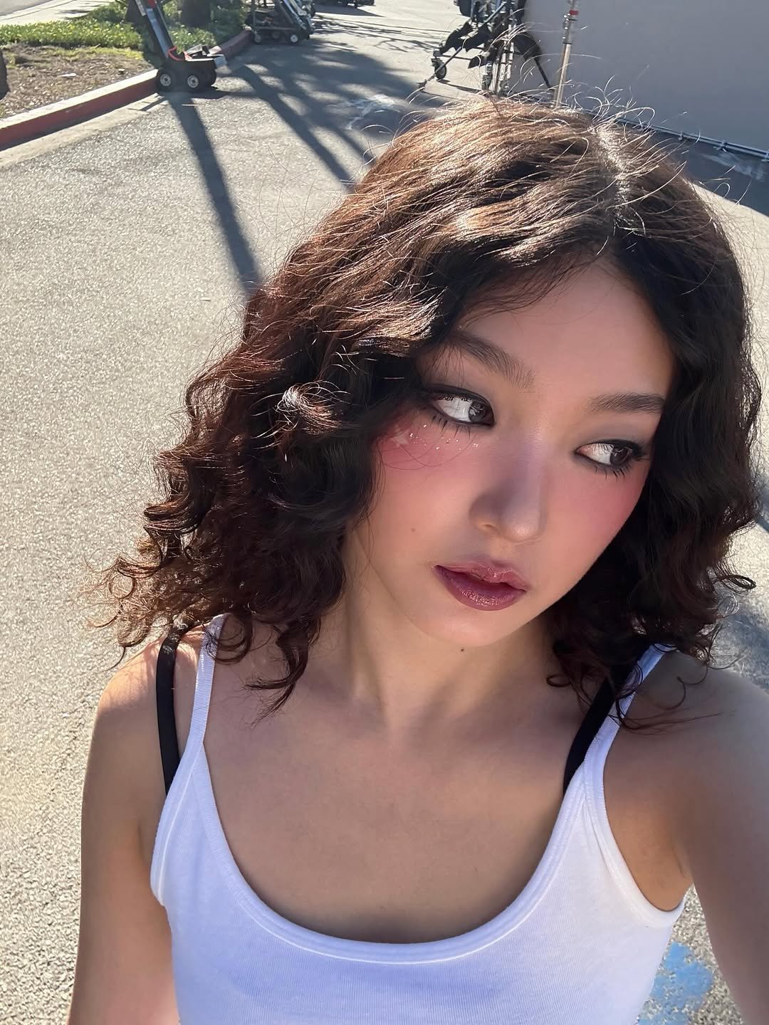 Photo by YOONCHAE JEUNG on February 12, 2026. May be an image of one or more people, hair, makeup and text.