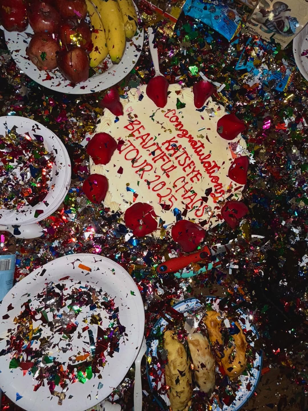 Photo by YOONCHAE JEUNG on December 20, 2025. May be an image of fruitcake, cake and text.