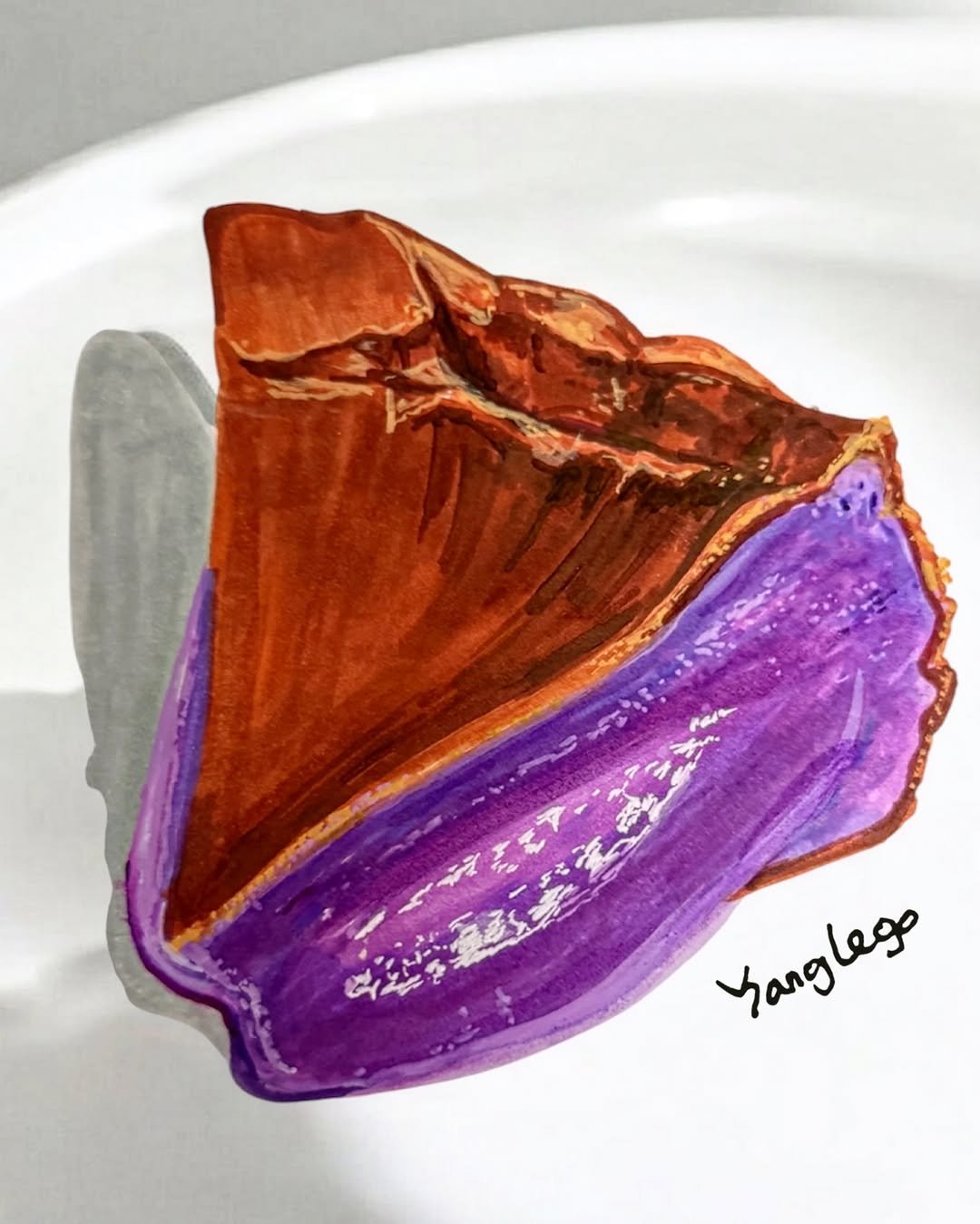 yanglego_ 게시물 이미지: 오늘은 우베바치케 🧀💜
보랏빛 우베와 꾸덕한 바스크의 조합 💜 
우베 바스크...