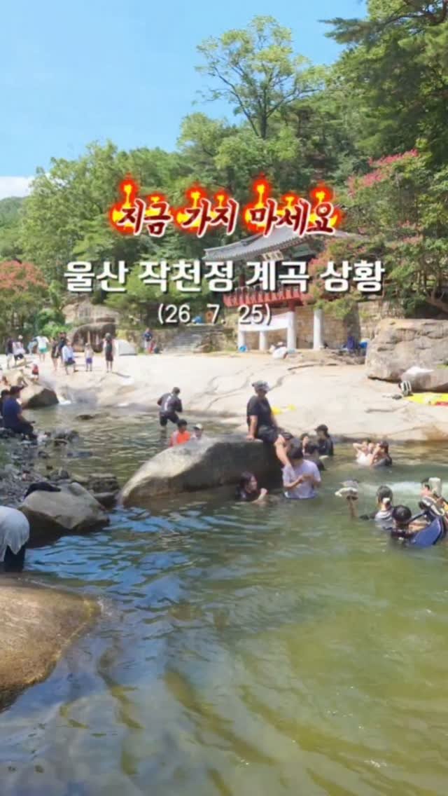 yelimmy_24 게시물 이미지: 울산 작천정 계곡 상황💦

계곡에서 튜브타고 자연슬라이드 즐길수 있다해서...