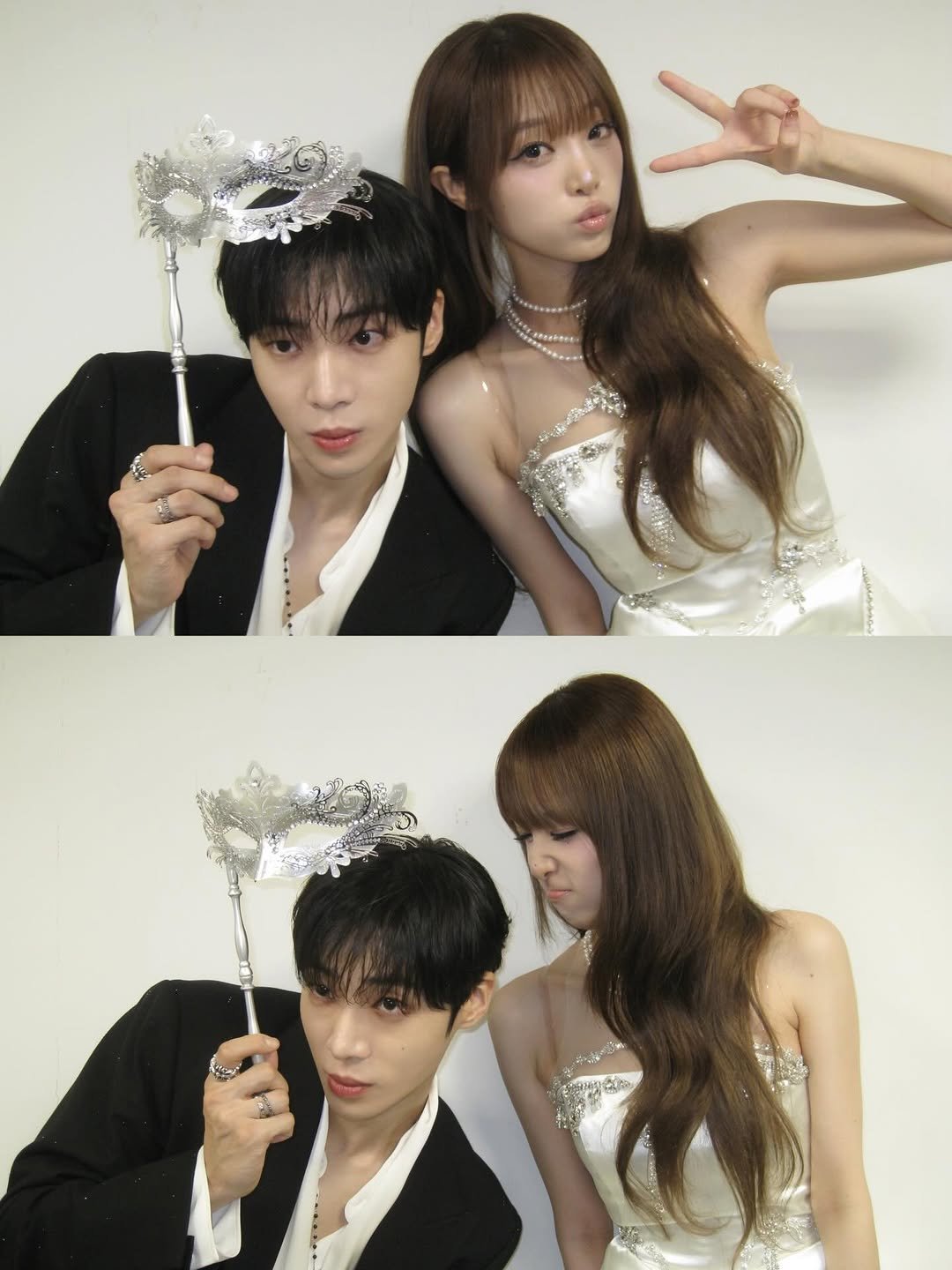 Photo shared by 최예나 on December 07, 2025 tagging @cu.young. May be an image of one or more people, bangs, top and text.