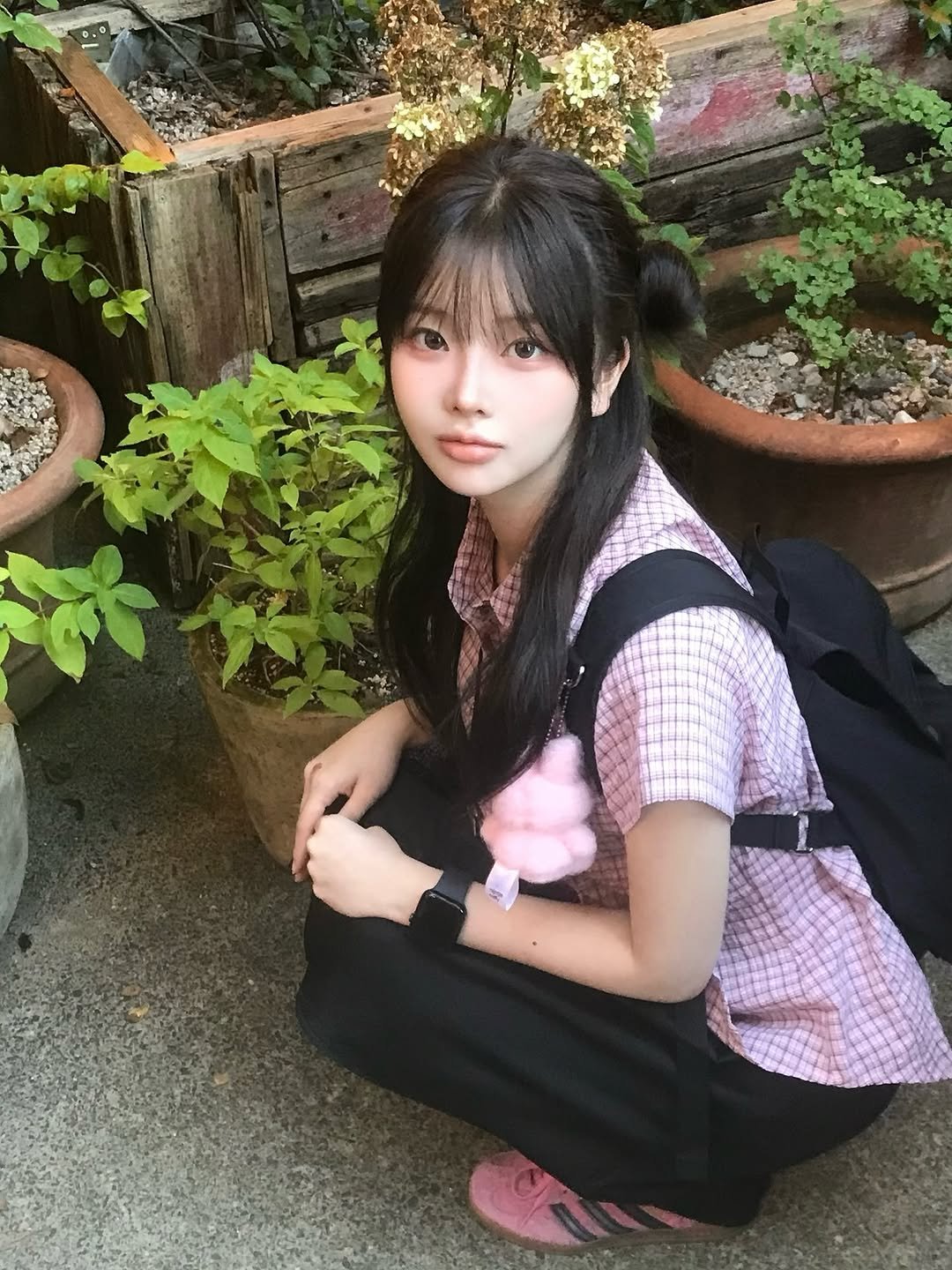 Photo by 연 on July 30, 2025. May be an image of 1 person, hair and text.