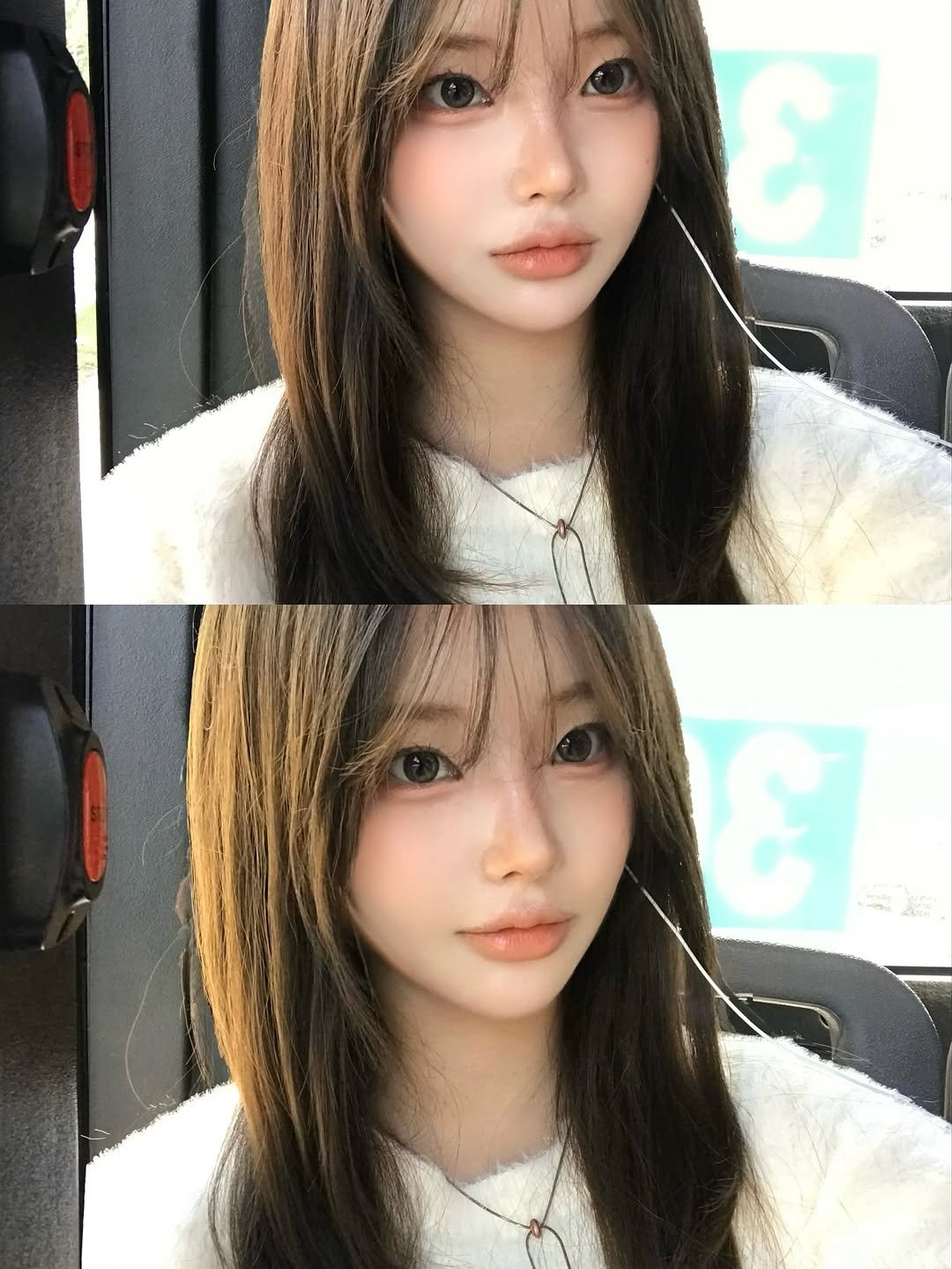 Photo by 연 on November 13, 2025. May be an image of one or more people, long hair and text.