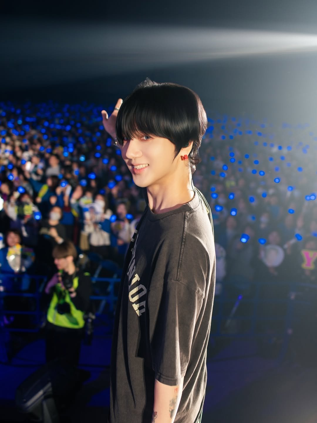Photo shared by Yesung on December 14, 2025 tagging @yesung_jp_official, and @yesung_smtown. May be an image of one or more people, bangs, concert and text.
