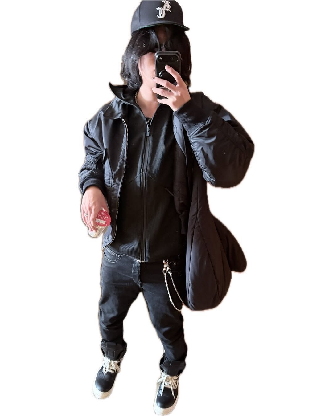 Photo by TREASURE (트레저) on January 15, 2026. May be an image of hat, duffle coat, jacket, parka and text.