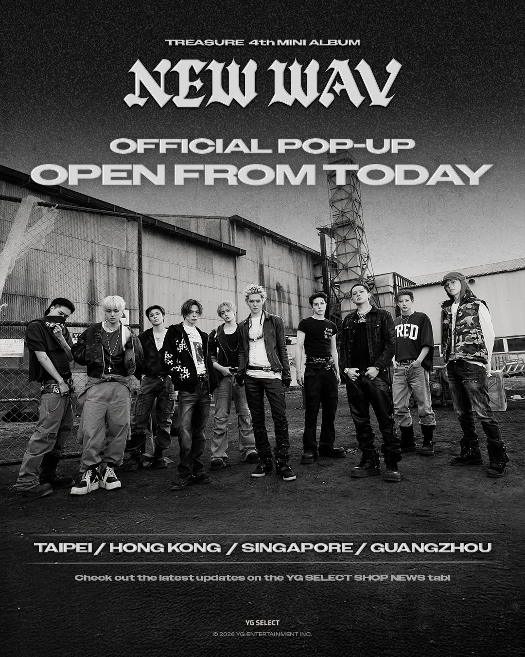 ygselect 게시물 이미지: TREASURE 4th MINI ALBUM [NEW WAV]
𝑶𝑭𝑭𝑰𝑪𝑰𝑨𝑳...