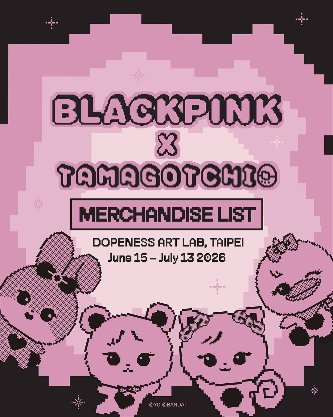 ygselect 게시물 이미지: BLACKPINK × TAMAGOTCHI TAIPEI EXHIBITION

✨...