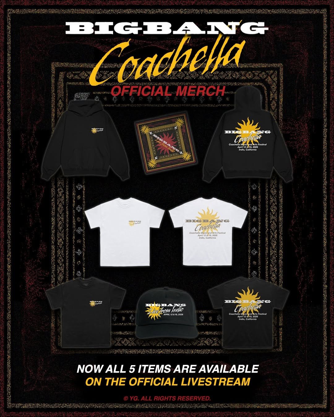 Photo by YG SELECT on April 16, 2026. May be an image of one or more people, bangs, poster, top and text.