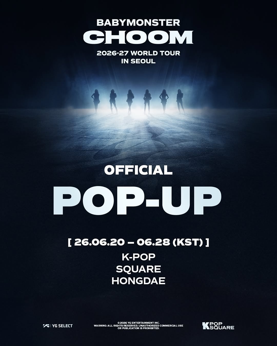ygselect 게시물 이미지: 2026-27 BABYMONSTER WORLD TOUR 
[춤 (CHOOM)] IN...