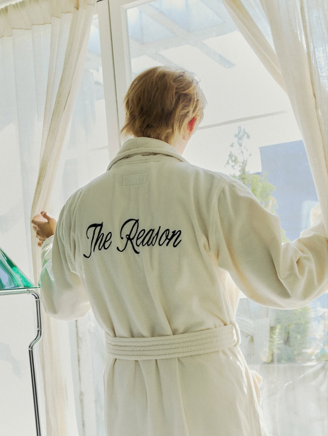 Photo by SMArt on November 21, 2025. May be an image of sleepwear, robe, bath robe and text that says 'The Reason'.