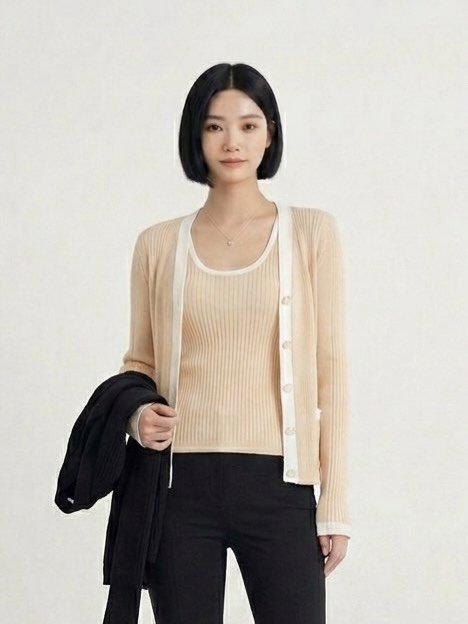 ymeow_com 게시물 이미지: [베이지 가디건 세트]

요즘 제일 손 많이 가는 조합 🤍

잔잔한 골지...