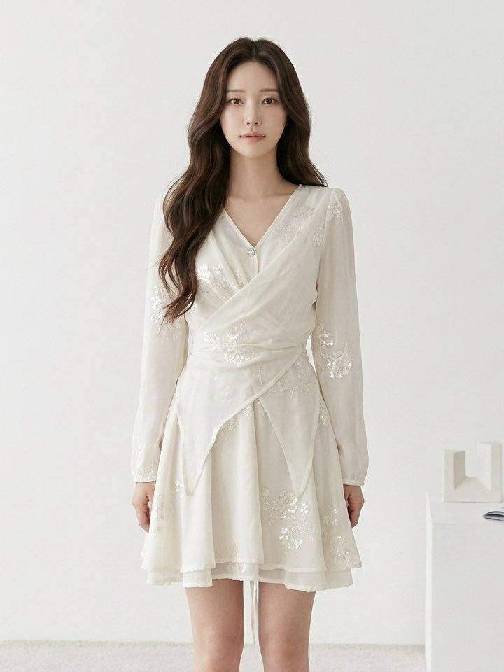 ymeow_com 게시물 이미지: 플라워 쉬폰 랩 원피스 
청순한 분위기가 돋보이는 쉬폰 원피스 🤍

#여성의류...