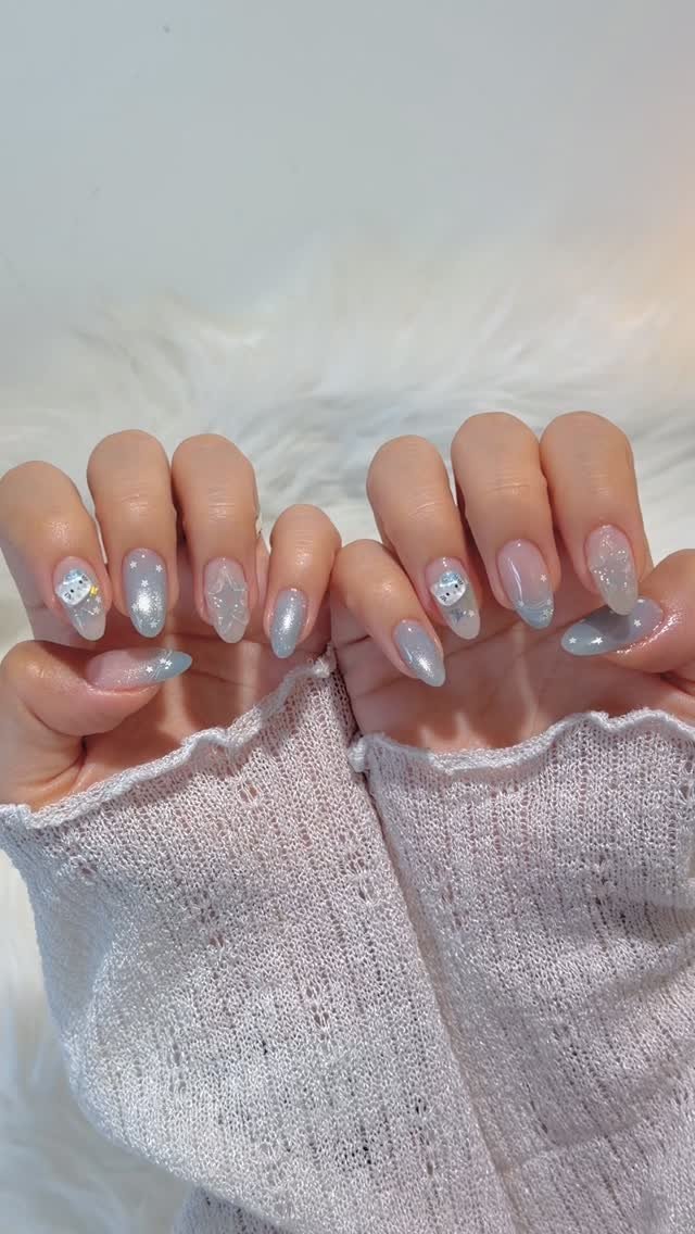 yoah_nail 게시물 이미지: 𓏲٭🐋˖ ׄ ̟࿐ა
단골 슬아님의 6월네일🩵
블루키티가 정말 귀여워요𑁊^....