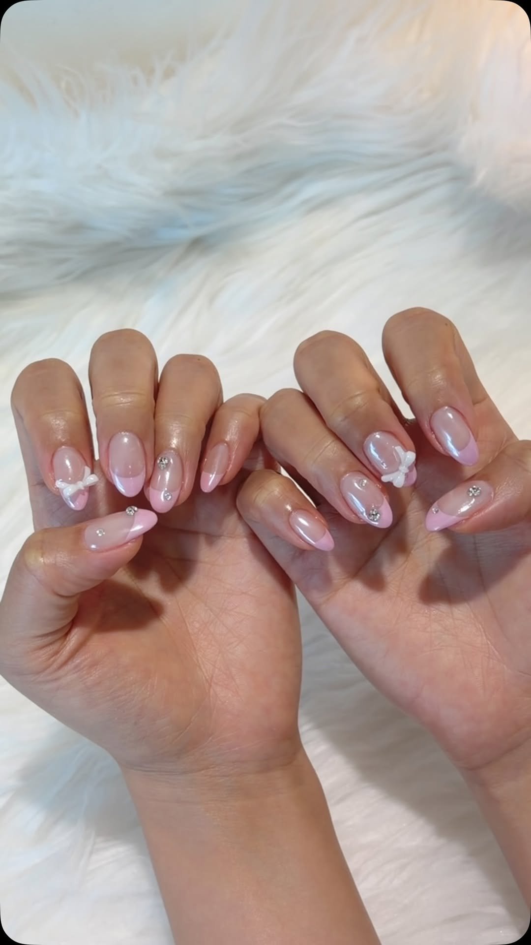 yoah_nail 게시물 이미지: ✨
공주손톱이 되는 핑크프렌찌에 
쵹쵹...