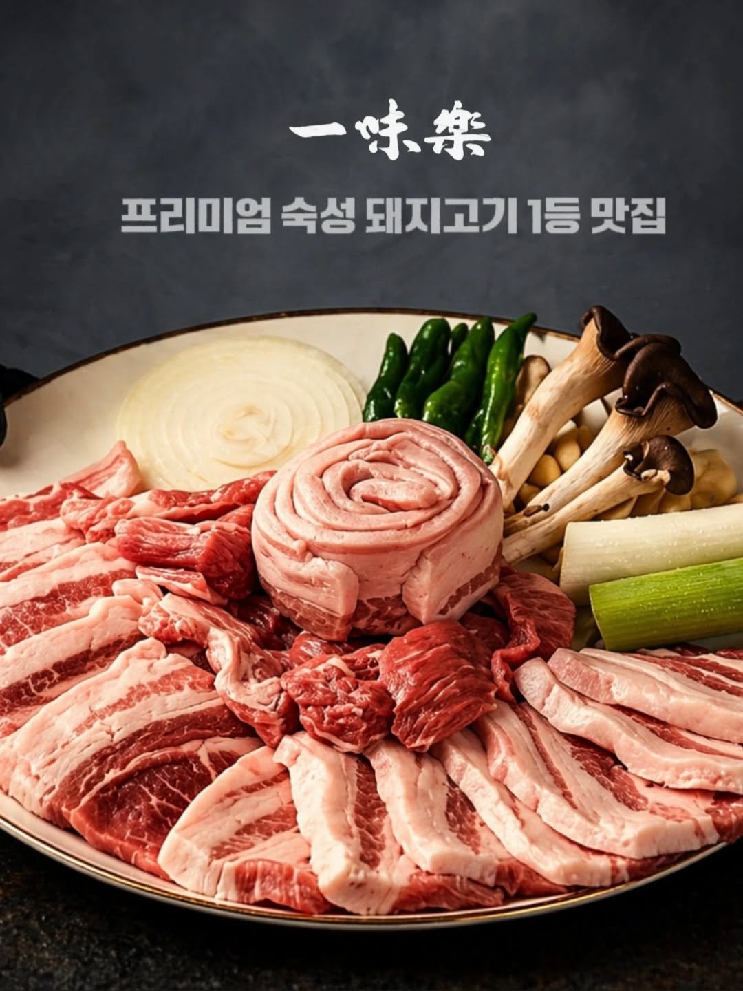 Photo shared by 요기오때 🤗 맛집 카페 여행 × 드론🛸 on April 21, 2026 tagging @namu_n.b, @ilmirak_dining, and @mutvengers_. May be an image of beef, pork and text that says '一味棄 프리미엄 숙성 돼지고기1등 미엄숙성돼지고기1등맛짐 1등 맛집'.