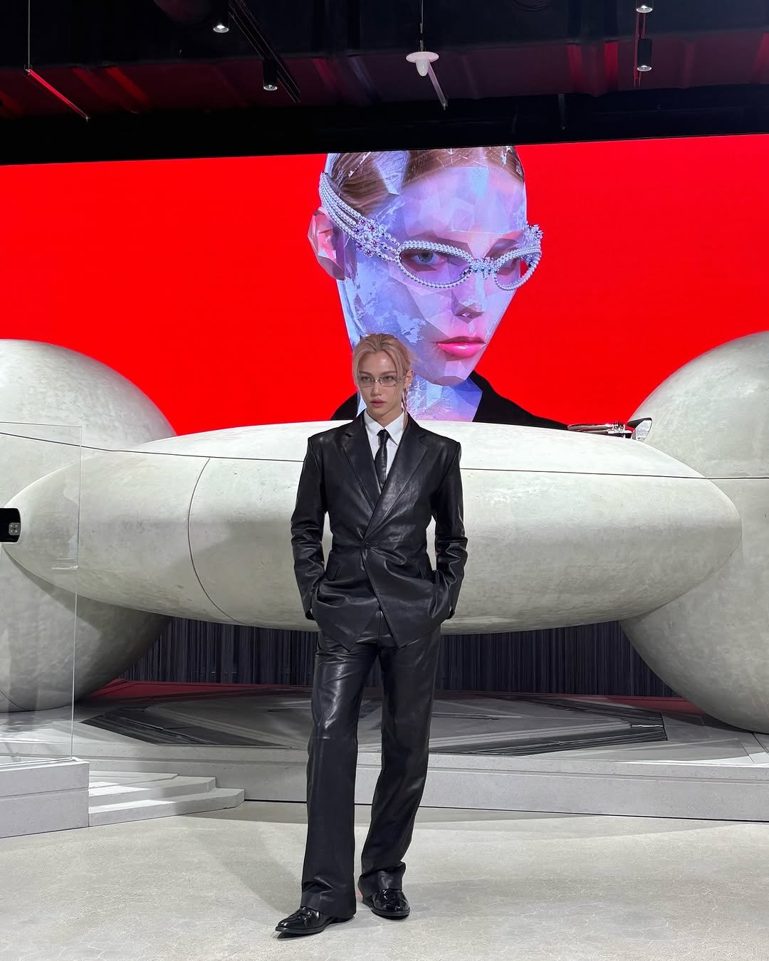 Photo shared by Felix on September 06, 2025 tagging @gentlemonster, @tamburinsofficial, and @atiissu. May be an image of 1 person and suit.