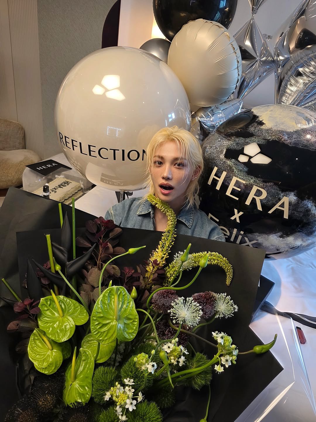 Photo by Felix on August 06, 2025. May be an image of 1 person, prairie gentian, baby's-breath and text that says 'REFLECTION ۷7 ፍርፍምያ HERA X'.