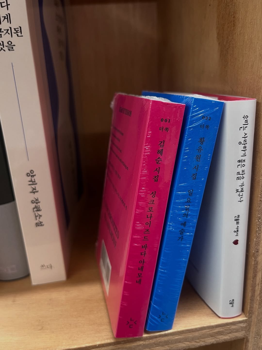 Photo by 용서점 on November 19, 2025. May be an image of book, shelf and text.