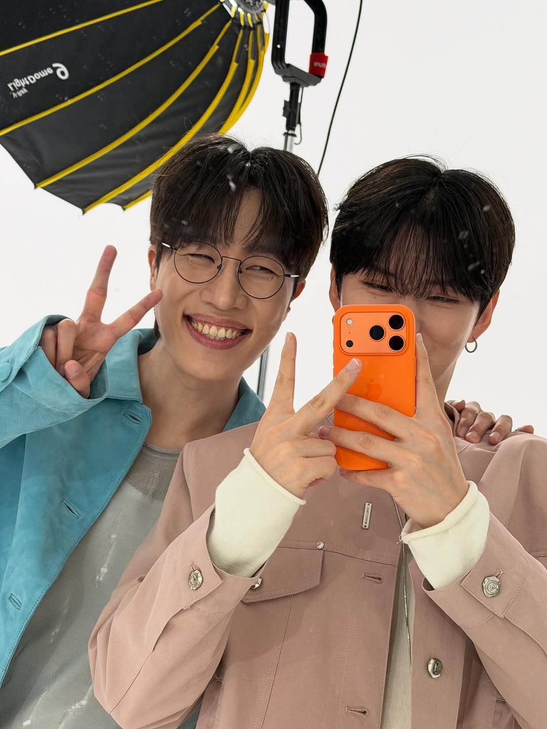 Photo by 기현 Kihyun on November 12, 2025. May be an image of mirror and text.