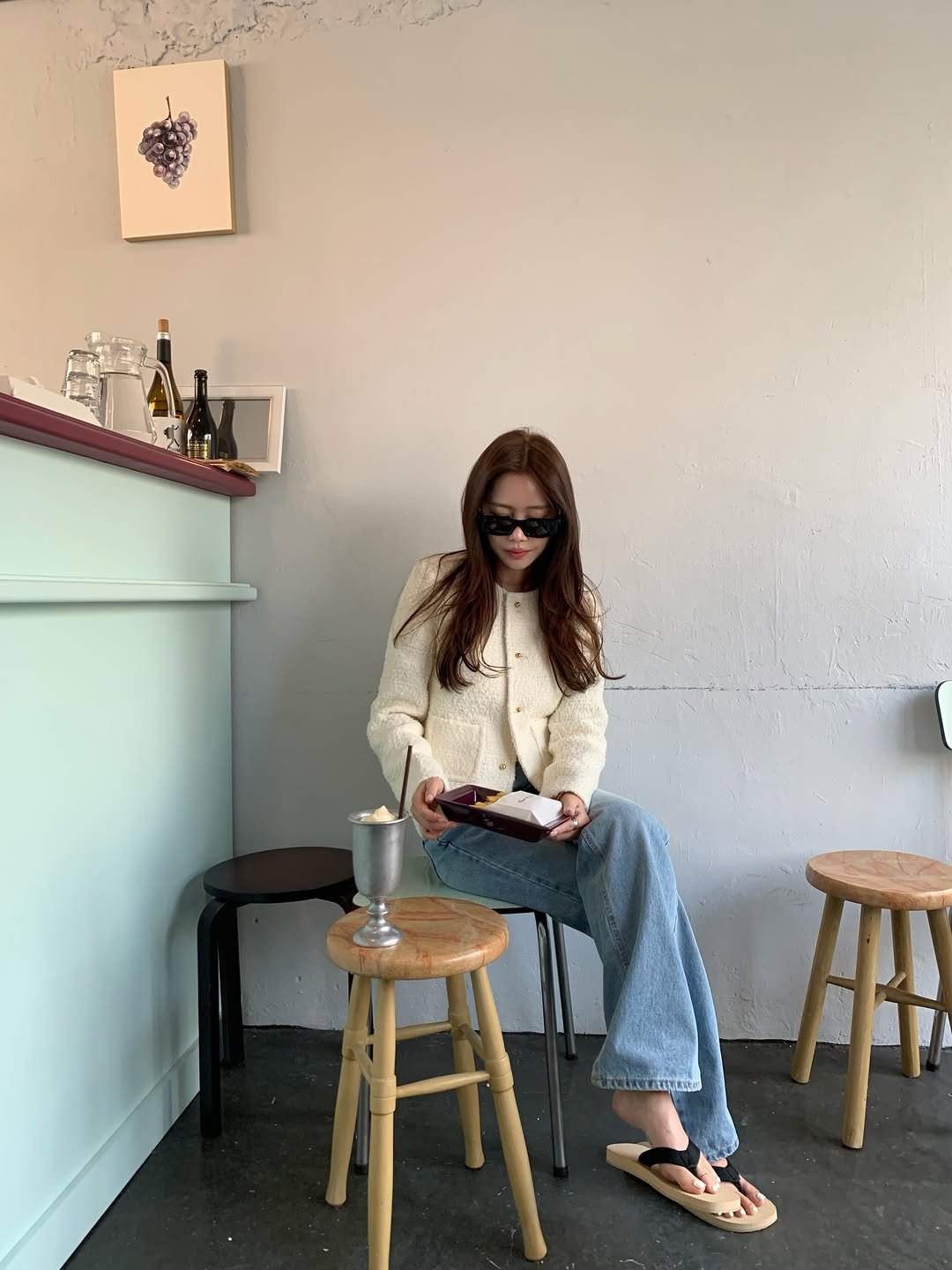 Photo by Kim Yoon on April 28, 2026. May be an image of studying, eyewear, cornflower and text.