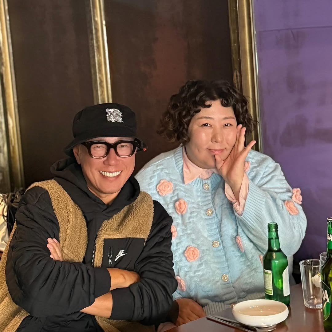 Photo shared by 윤종신 on November 13, 2025 tagging @ruruvely. May be an image of one or more people and text.