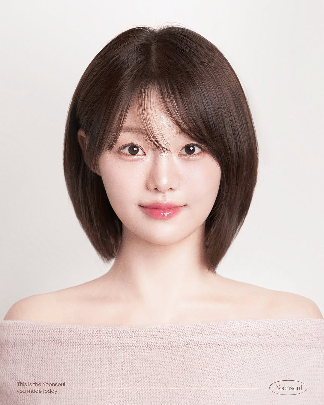 Photo by 윤슬사진관 | 홍대사진관 • 연남동증명사진 • 서울프로필 • 여권사진 • 커플사진 on October 19, 2025. May be an image of one or more people, hair, poster and text that says 'ThisistheYoonsaul This 3i5 the Yoonseul you oumadetoday made aday oonseul'.